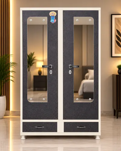 2 Door + 2 Drop steel almirah – Bharat Furniture & Studio