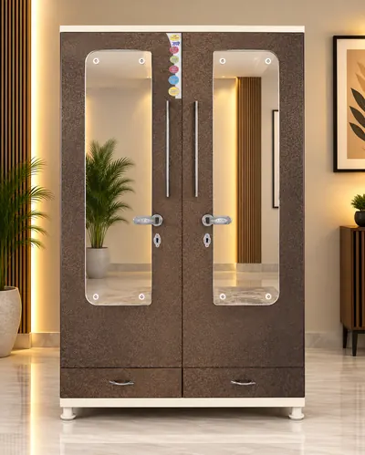 2 Door Italian steel almirah – Bharat Furniture & Studio