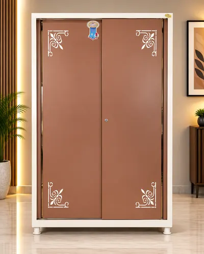 Sliding CNC Design steel almirah – Bharat Furniture & Studio